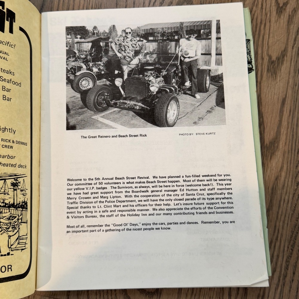 Vtg 1982 1983 Beach Street Revival Santa Cruz Car Rally Programs Ephemera 2pc - Picture 10 of 13